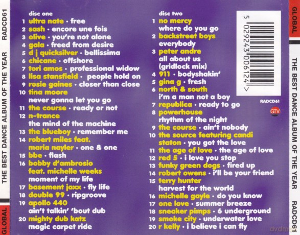 Best Dance Album Of Year [CD]