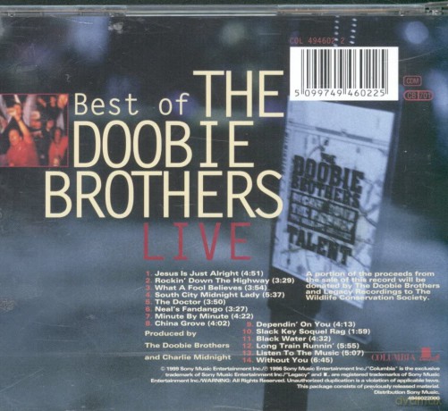 The Doobie Brothers: Best of the Doobie Brothers Live [CD]