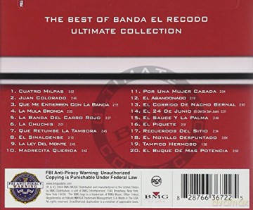 Banda Sinaloense El Recodo De: Best Of: Ultimate Collection [CD]