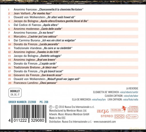 La Reverdie: Bestiarium - Middle Ages [CD]