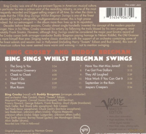 Bing Crosby: Bing Sings Whilst Bregman Swings [CD]