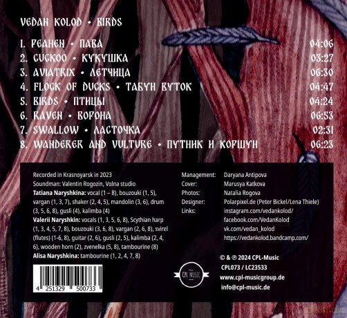 Vedan Kolod: Birds [CD]
