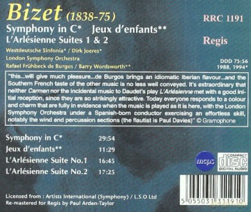 G. Bizet: Bizet - Symphony in C; Jeux D\'Enfants; Arlesienne Suites [CD]