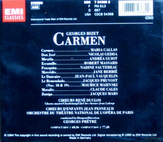 Maria Callas: Bizet: Carmen [2CD]