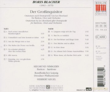 Blacher: Blacher - Der Grossinquisitor [CD]