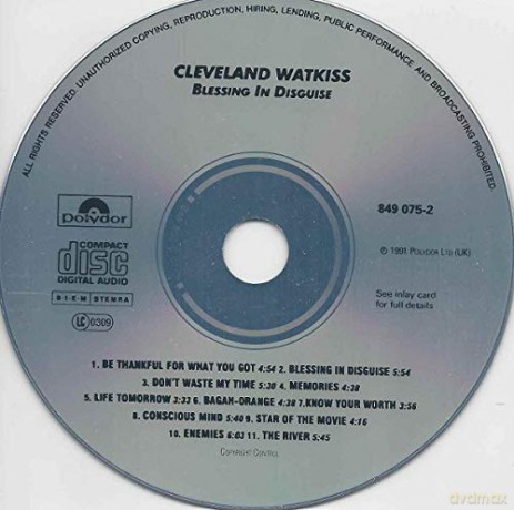 Cleveland Watkiss: Blessing In Disguise [CD]
