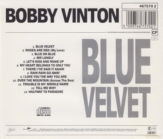 Bobby Vinton: Blue Velvet [CD]