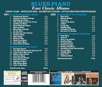 Leroy Carr & Speckled Red & Roosevelt Sykes & Little Brother Montgomery: Blues Piano - Four Classic Albums (Blues Before Sunrise / The Dirty Dozens / The Honeydripper / Tasty Blues) [CD]