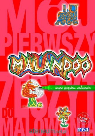 Malandoo. Mój pierwszy zeszyt do malow. (czerwony) [KSIĄŻKA]