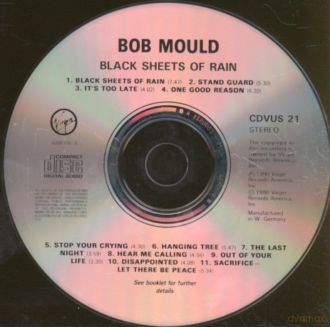 Black Sheets Of Rain: Bob Mould [CD]