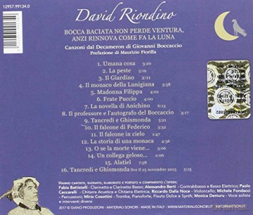 David Riondino: Bocca Baciata Non Perdeventura, Anzi Rin [CD]
