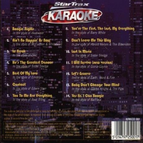 Karaoke: Boogie Nights [CD]