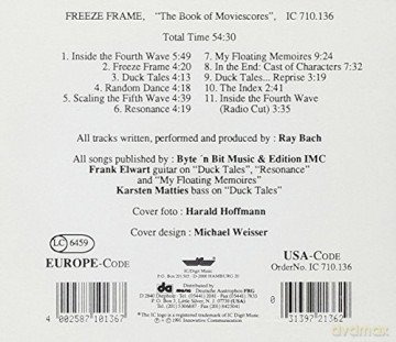 Freeze Frame: Book of Moviescores [CD]