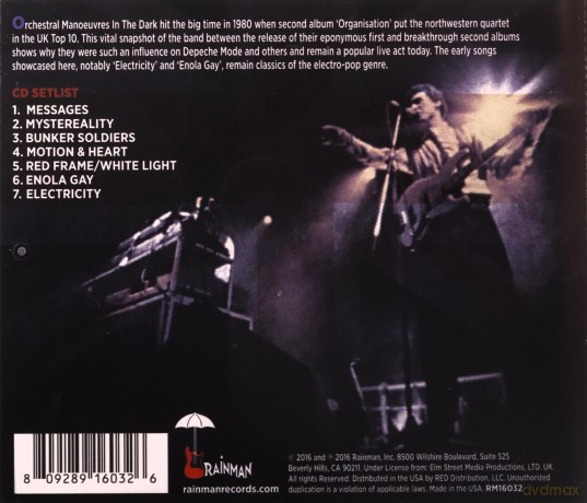 Orchestral Manoeuvres In The Dark: British Live Performance Series [CD]