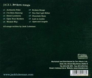 Jack L: Broken Songs [CD]