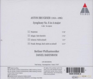 Anton Bruckner: Bruckner-Symphony no.6 in a Major [CD]