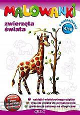 Malowanki cz. 4 - zwierzęta świata [KSIĄŻKA]