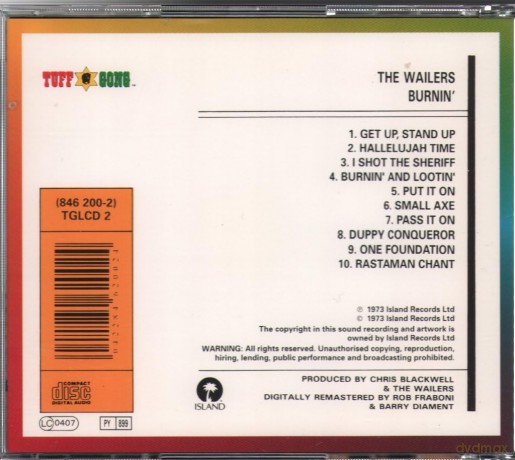 Bob Marley: Burnin' [CD]