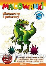 Malowanki cz. 5 - dinozaury i potwory [KSIĄŻKA]