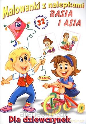 Malowanki z nalepkami. Basia i Asia [KSIĄŻKA]
