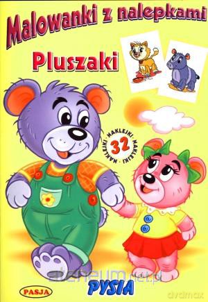 Malowanki z nalepkami. Pluszaki [KSIĄŻKA]