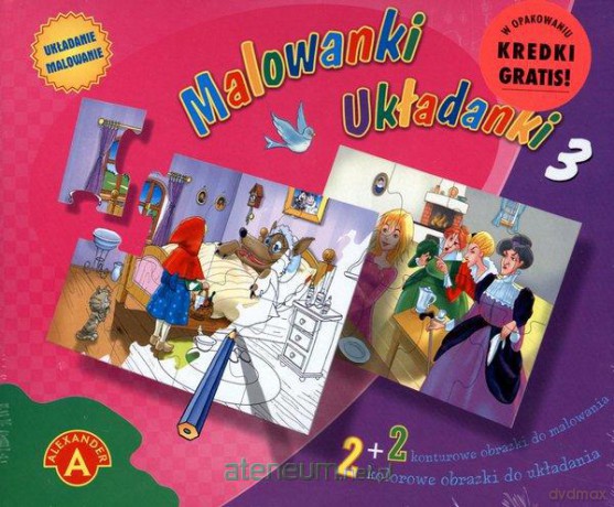 Malowanki. Układanki 3 [ZABAWKA]