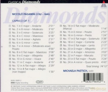 Michaela Paetsch: Capricci op.1 - Paganini [CD]