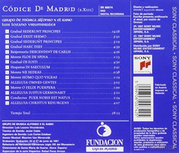 Ensemble Alfonso X El Sabio: CDice De Madrid [CD]