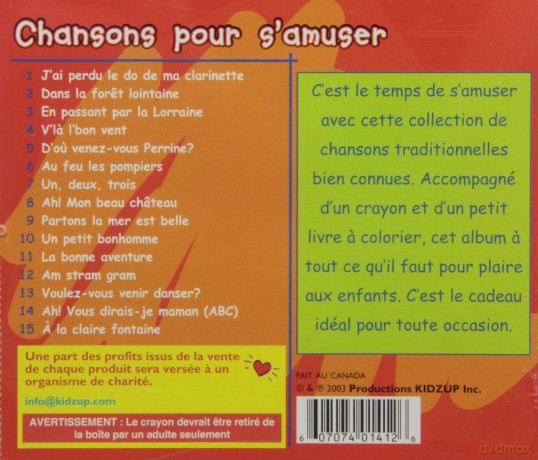 Kidzup: Chansons Pour S`amuser (Frn) [CD]