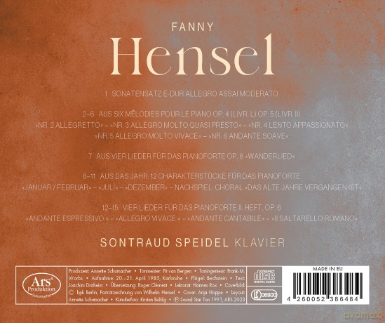 Speidel,Sontraud: CharakterstÜCke - Werke FÜR Klavier Solo [CD]