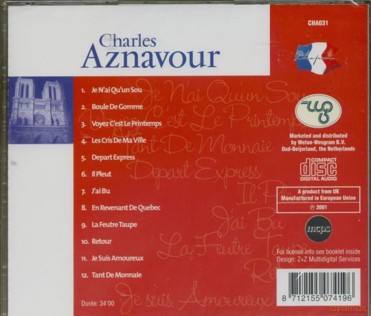 Charles Aznavour: Charles Aznavour [CD]
