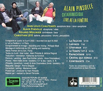 Alain Pinsolle: Chtarbmusique-Live at Le Fenetre [CD]