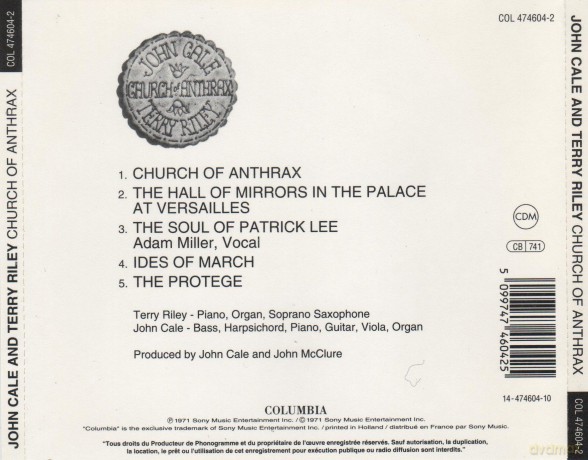 John Cale: Church Of Anthrax [CD]