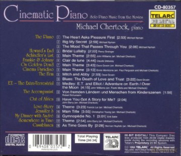 Cinematic Piano: Solo Piano Music From The Movies [CD]