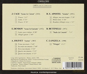Clarinetto Solo: Clarinetto Solo - C. Langella [CD]