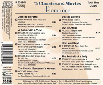 Classics at the Movies-Romance [CD]