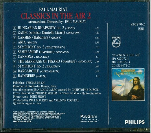 Paul Mauriat: Classics In The Air 2 [CD]