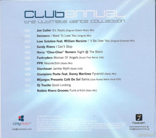 Club Annual-Ultimate Dance Col [CD]