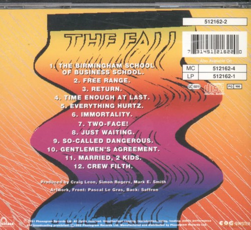 The Fall: Code Selfish [CD]