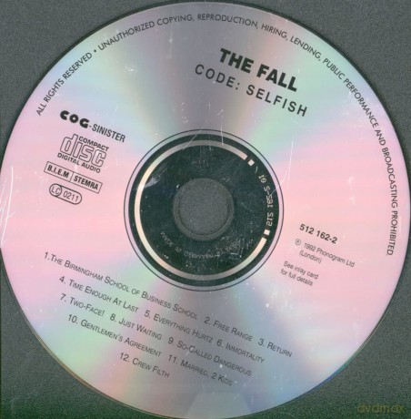 The Fall: Code Selfish [CD]