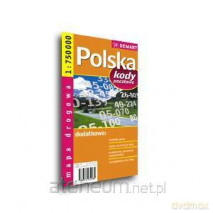 Mapa drogowa POLSKA + Kody Poczt. 1:750 000 [KSIĄŻKA]