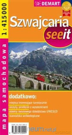 Mapa samochodowa - Szwajcaria [KSIĄŻKA]