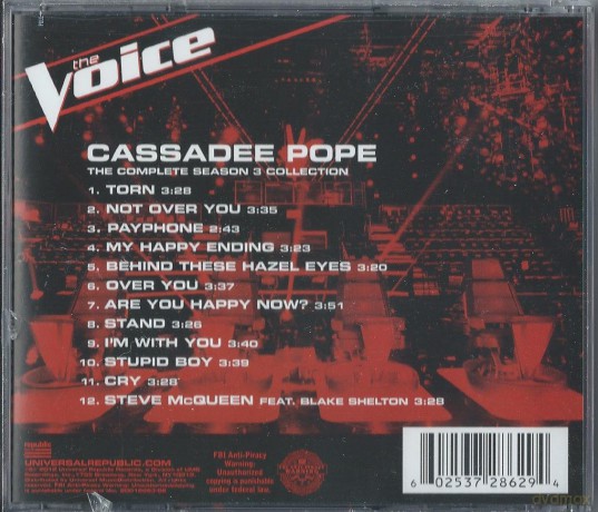 Cassadee Pope: Complete Season 3 Collection [CD]
