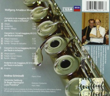 Wolfgang Amadeus Mozart: Concerti Per Flauto [CD]