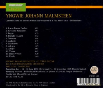 Yngwie Malmsteen: Concerto Suite For Electric Guitar & Orchestra In E Flat Min: Millennium [CD]
