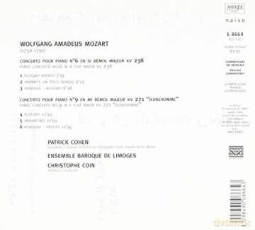 Patrick Cohen: Concertos no.6 and no.9 [CD]
