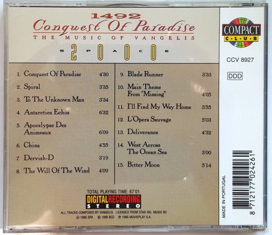 Star Inc: Conquest Of Paradise: The Music Of Vangelis [CD]