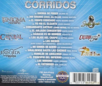 Corridos #1's 2018 [CD]