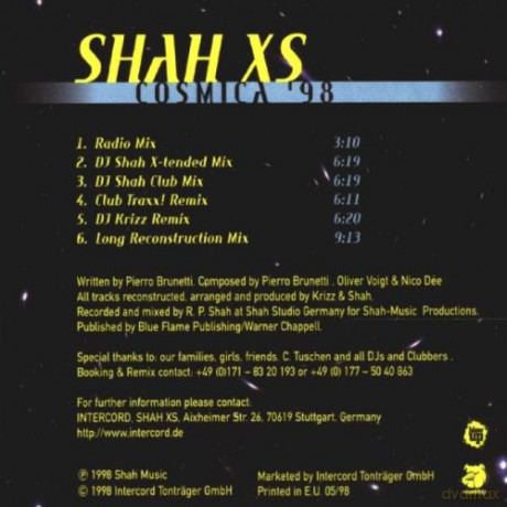 Shah Xs: Cosmica '98 [CD]