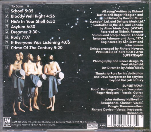 Supertramp: Crime of the Century [CD]